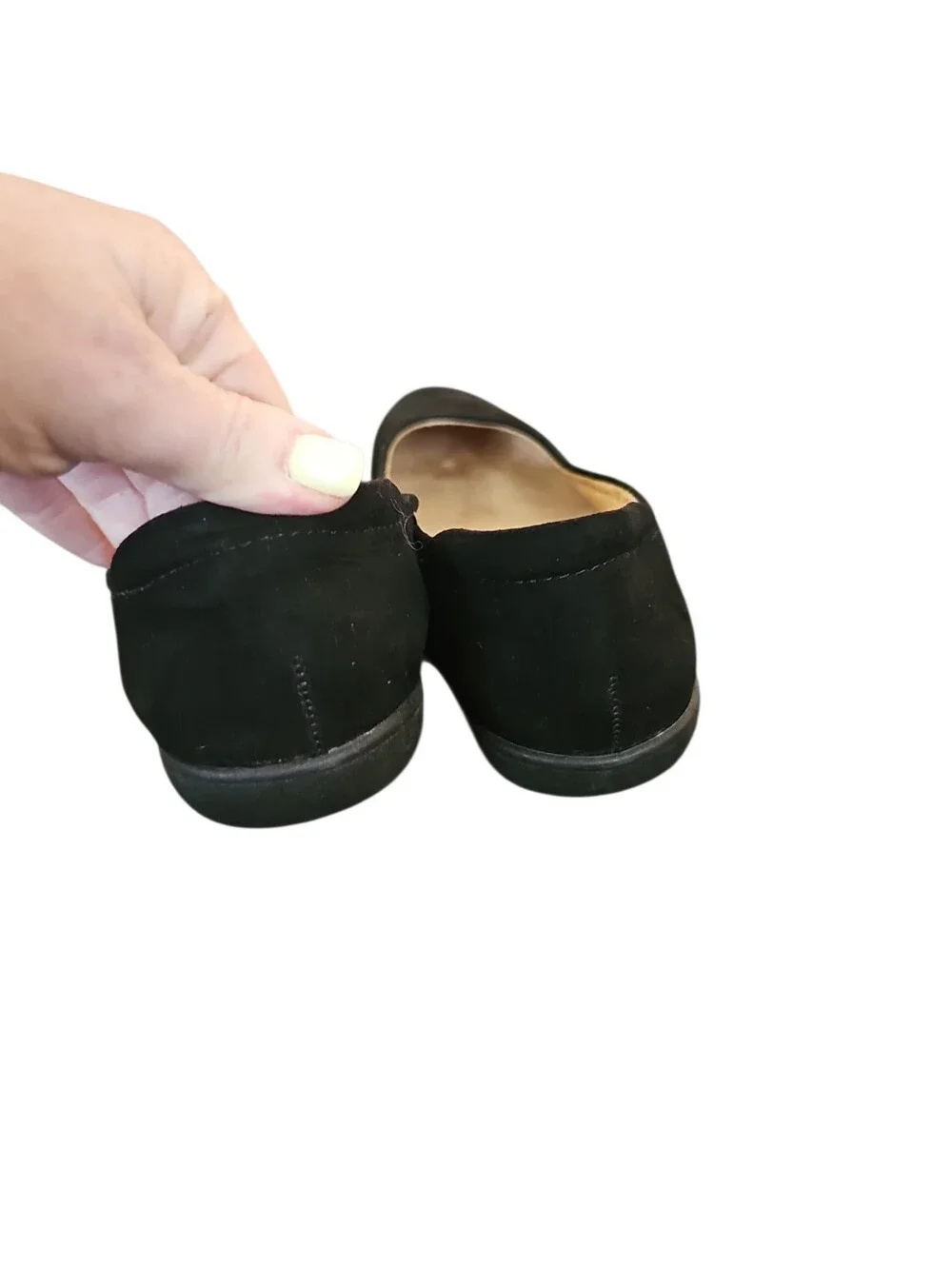 Naturalizer Flexy Ballet Flat Classic Women's Black Suede Shoes Sz 8 SH239